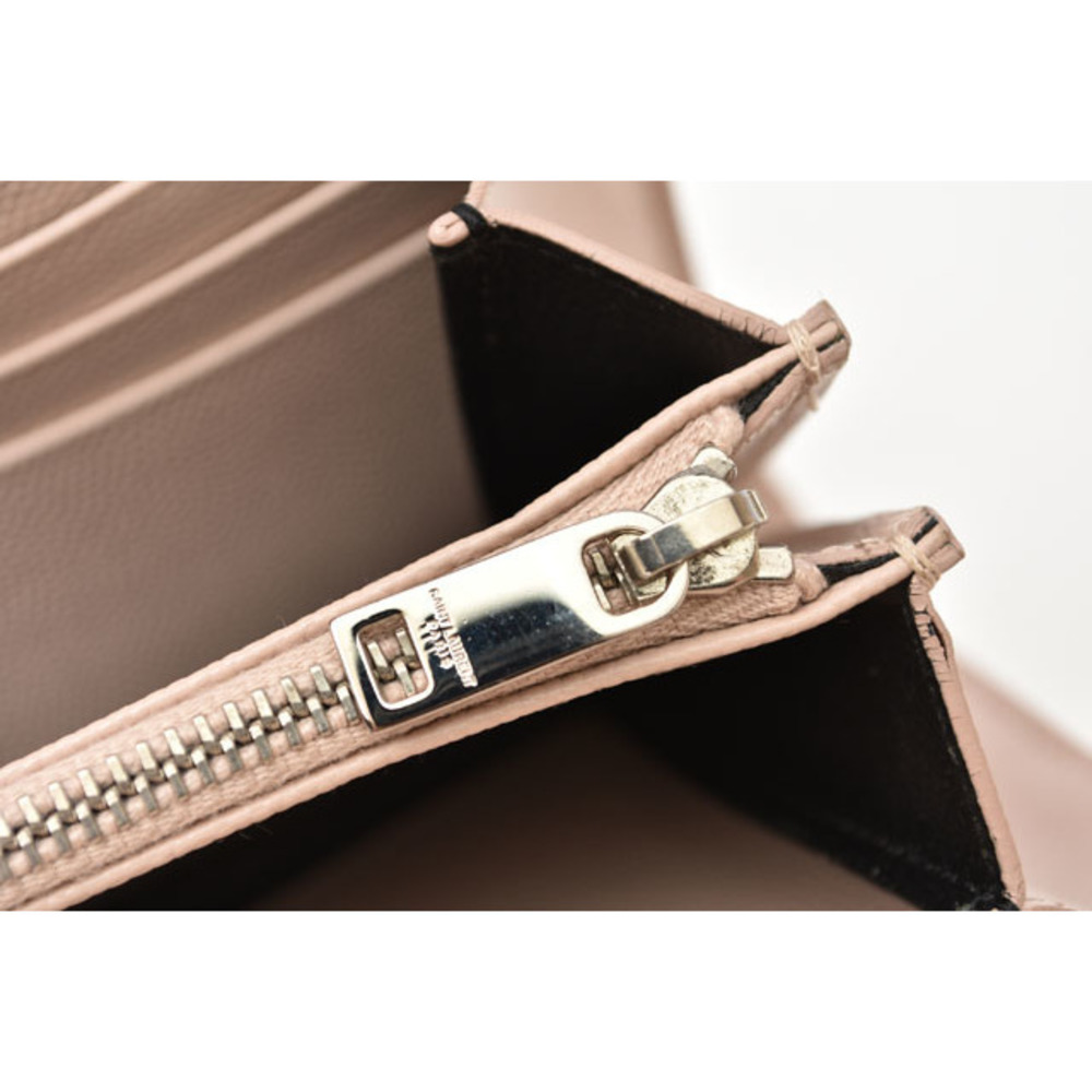 Saint Laurent Chain Wallet Long Wallet Evening Bag Leather Rose - Picture 7 of 8